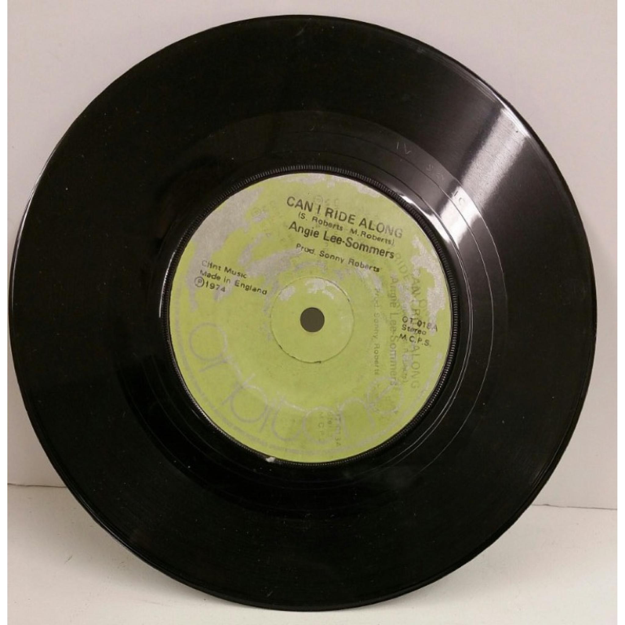 ANGIE LEE SOMMERS / THE VAUGHNS can i ride along / happy days, 7 inch ...