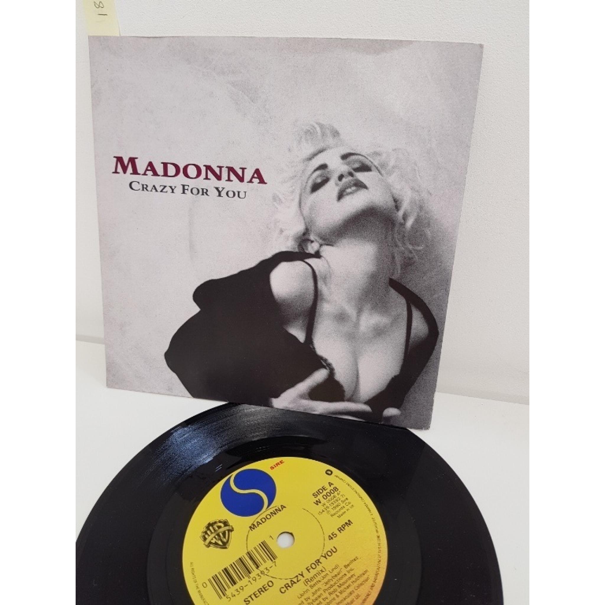 Madonna Crazy For You Side B Keep It Together W 0008 7 Single