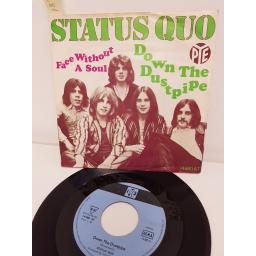 STATUS QUO, down the dustpipe, side B face without a soul, 14 680, 7'' single