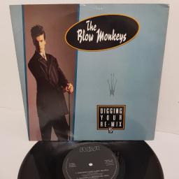 THE BLOW MONKEYS, digging your scene (re-mix) + I backed a winner (in you), B side digging your scene (instrumental) + man from russia (re-mix), MONK Y1, 10" single