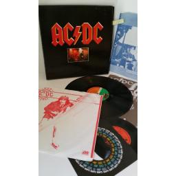 AC/DC 3 record set (high voltage, dirty deeds done dirt cheap, powerage), 3 x lp, 7 inch single, boxset, 60 149
