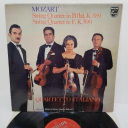 Mozart - Quartetto Italiano ‎– Werke Für Streichquartett, Folge 4: Streichquartett B-dur KV 589, Streichquartett F-dur KV 590, 6500 225, 12" LP