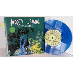 MODEY LEMON sleepwalkers, limited edition 7 inch blue vinyl, mute 331