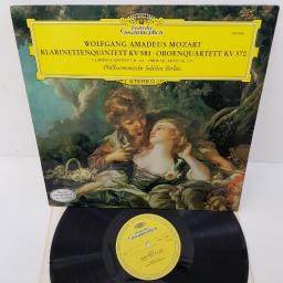 Mozart - Philharmonische Solisten Berlin ‎– Klarinettenquintette KV 581 • Oboenquartett KV 370, 138 996, 12" LP