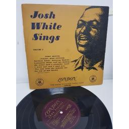 JOSH WHITE, josh white sings, volume 2, H-APB 1032, 10" LP