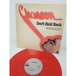 CHANSON, don't hold back, B side did you ever, AROD 140, 12" single