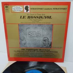 Stravinsky ‎– Stravinsky Conducts Stravinsky: Le Rossignol An Opera In Three Acts , SBRG72041, 12 inch LP