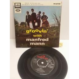 MANFRED MANN groovin' with Manfred Mann 4 TRACK PICTURE SLEEVE 7" SINGLE 7EG8876