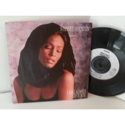 WHITNEY HOUSTON i will always love you, 7 inch single, 120 657