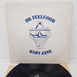 DR. FEELGOOD, baby jane, B side looking back + you upset me baby (live version), 12 UP 36332, 12" single