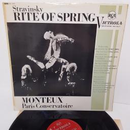 Stravinsky - Pierre Monteux, The Paris Conservatoire Orchestra ‎– The Rite Of Spring, VIC 1017, 12" LP, mono