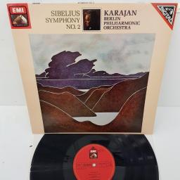 Sibelius, Karajan, Berlin Philharmonic Orchestra ‎– Symphony No. 2, ASD 4060, 12" LP