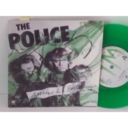 THE POLICE message in a bottle, 7 inch single, AMS 7474, green vinyl