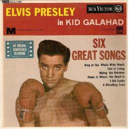 ELVIS PRESLEY, side A king of the whole wide world, this is living, riding the rainbow, side B home is where the heart is, i got lucky, a whistling tune, RCX-7106, 7'' EP