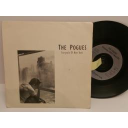 THE POGUES fairytale of New York. Featuring Kirsty MCcoll. 7 inch picture sleeve. NY 7