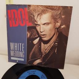BILLY IDOL, white wedding, B side flesh for fantasy and hot in the city, IDOL 5, 7" single