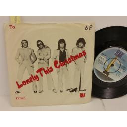 MUD lonely this christmas, 7 inch single, WITH PAPER BAG PICTURE SLEEVE, RAK 187