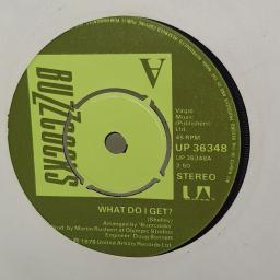 BUZZCOCKS, what do I get?, B side oh shit, UP 36348, 7" single