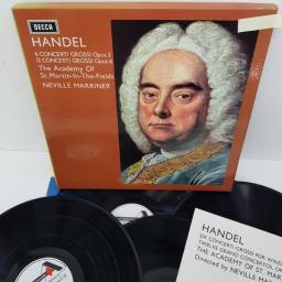 Händel / Academy Of St. Martin-in-the-Fields directed by Neville Marriner ‎– Concerti Grossi Opus 3 And Opus 6, SDDB 294/7, 4x12" LP, box set
