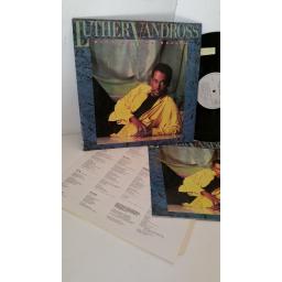 LUTHER VANDROSS give me the reason, discography booklet, lyric insert, EPC 450134 1