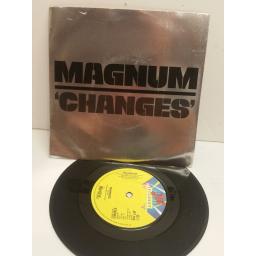 MAGNUM changes, lonesome star. 7 inch picture sleeve. JET155