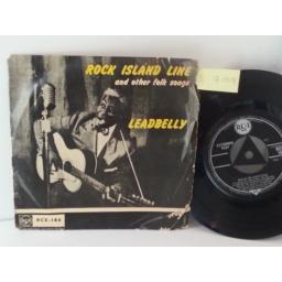 LEADBELLY rock island line and other folk songs, 7 inch single, RCX 146.