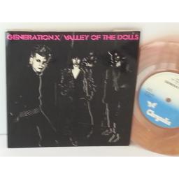 GENERATION X valley of the dolls, 7 inch single, CHS 2310, orange marbled vinyl