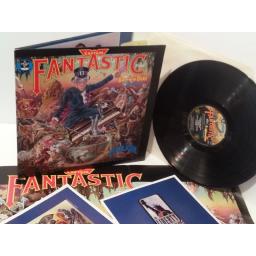 ELTON JOHN captain fantastic and the brown dirt cowboy WITH lyric booklet, comic strip booklet, poster, DJLPX 1