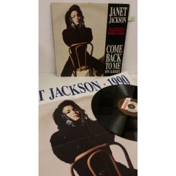 JANET JACKSON come back to me / alright, 12 inch single, limited edition, poster, USAD 681