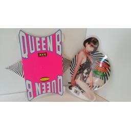 QUEEN B red top hot shot, die cut picutre disc with XXX rated display.