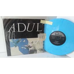 ADULT NET take me, 10 inch single, blue vinyl, limited edition, BRX 110, poster