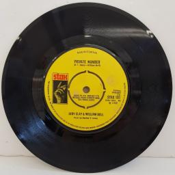 JUDY CLAY & WILLIAM BELL, private number, B side love-eye-tis, STAX 101, 7" single