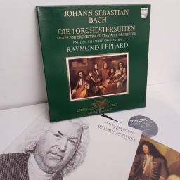 Johann Sebastian Bach / English Chamber Orchestra / Raymond Leppard ‎– Die 4 Orchestersuiten, 6768 028, 2x12" LP, box set