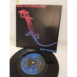 GARY NUMAN, music for chameleons, side B noise noise, BEG.70, 7'' single