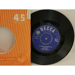 BILLY FURY i'd never find another you / sleepless nights, 7 inch single, 45-F 11409