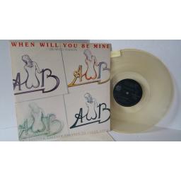 AVERAGE WHITE BAND when will you be mine (remixed version), 12 inch single, clear vinyl, XC1096