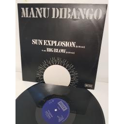 MANU DIBANGO, sun explosion, B side big blow, GFR 13810, 12" single