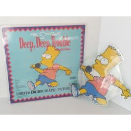 THE SIMPSONS deep deep trouble shaped picture disc