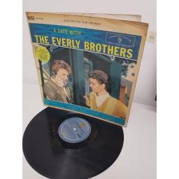 EVERLY BROTHERS, a date with the everly brothers, WM 4028, 12" LP