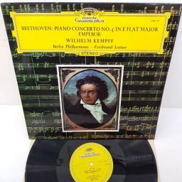 Ludwig van Beethoven, Wilhelm Kempff, Berlin Philharmonic, Ferdinand Leitner ‎– Klavierkonzert Nr. 5 Es-Dur Op. 73, 138 777, 12" LP
