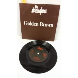 THE STRANGLERS golden brown, LOVE 30 7 inch single, BP 407. 1982 UK