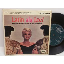 BRENDA LEE latin ala Lee. 4 track EP featuring till there was you, the party's over. 7 inch picture sleeve. sep7-1290