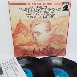 Shostakovich - London Philharmonic Orchestra, Bernard Haitink ‎– Symphony No.7 / The Age Of Gold Ballet Suite, D213D2, 2x12" LP, box set