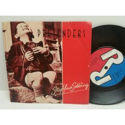 PRETENDERS stop your sobbing. 7 inch picture sleeve. WEA, are 6