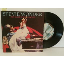 STEVIE WONDER I just called to say I love you. 7 inch picture sleeve. TMG1349