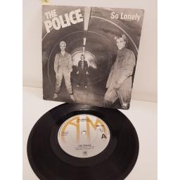 THE POLICE, so lonely, side B no time this time, AMS 7402, 7'' single