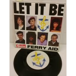 FERRY AID let it be, 7 inch single, AID 1