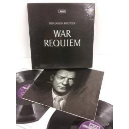 BENJAMIN BRITTEN war requiem, 2 x lp, libretto, boxset, SET 252/3
