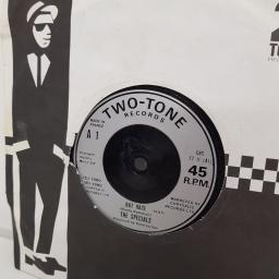 THE SPECIALS, rat race, B side rude buoys outa jail, CHS TT 11, 7" single