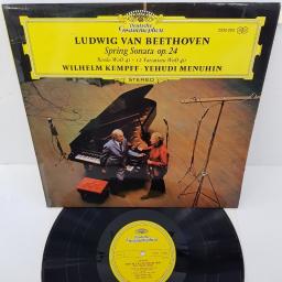 Ludwig Van Beethoven - Wilhelm Kempff, Yehudi Menuhin ‎– Frühlingssonate / Rondo WoO 41 / 12 Variationen WoO 40, 2530 205, 12" LP